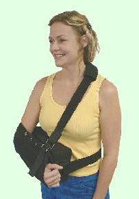 Standard and Deluxe 15 degree Shoulder Immobilizer. And optional 35 degree External Rotation Wedge